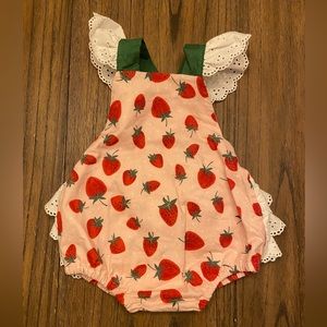 Strawberry Bubble Romper